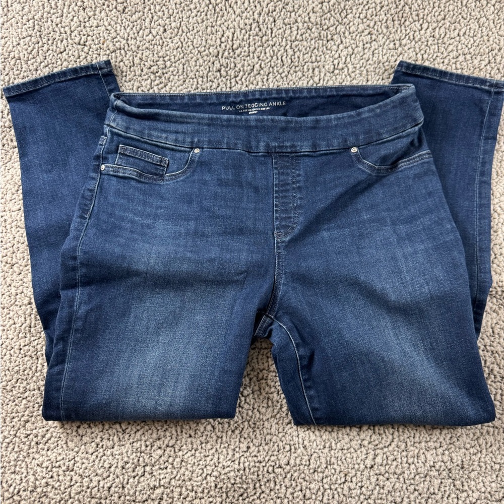Chico's Dark Blue Skinny Jeggings Jeans size US 10/Chico’s 1.5 - Picture 3 of 8